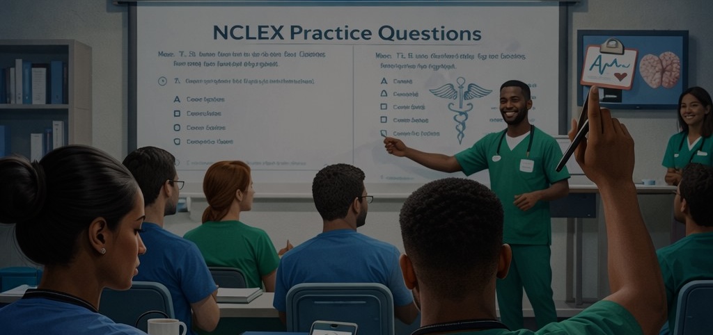 Nursing instructor teaching