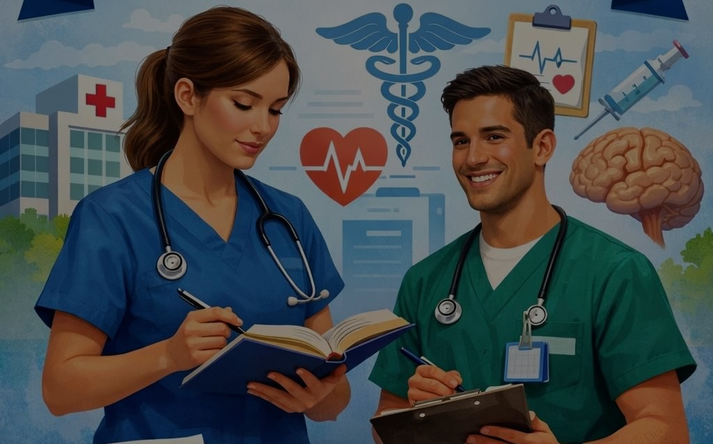 Graduating nursing students